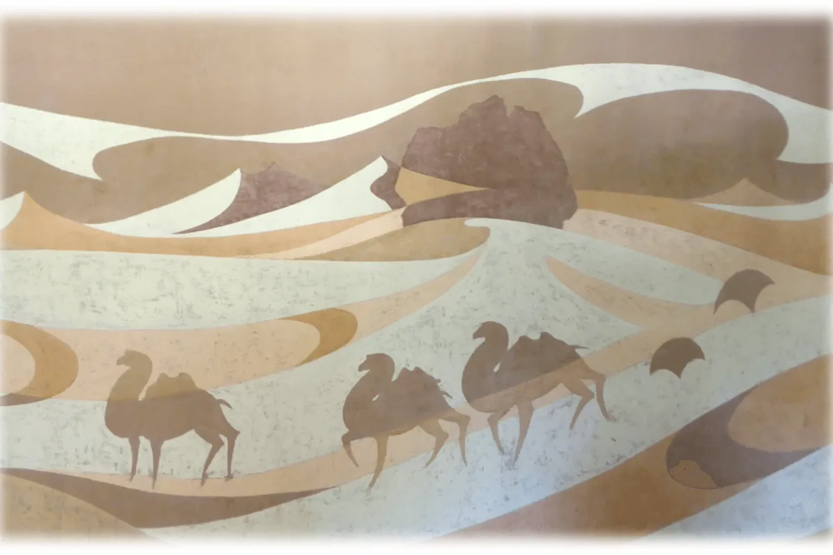 Overland Silk Roads: Ancient trade routes connecting East and West, facilitating cultural exchange and economic growth