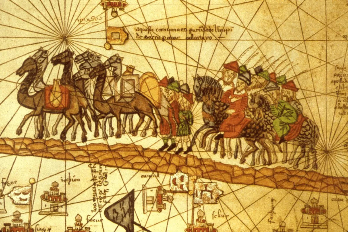 Silk Road Map Room: A room with ancient maps depicting the historic Silk Road trade route
