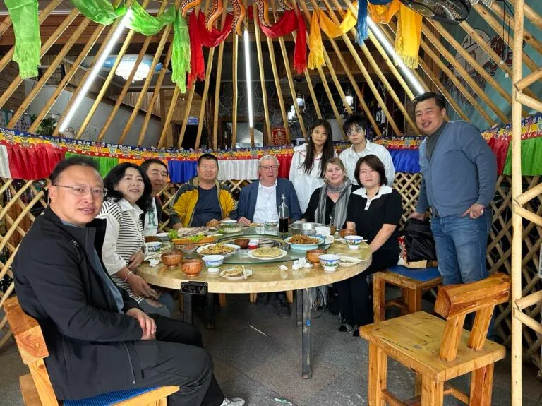 Breakfast together on our last day among the Oroqen Nation.
